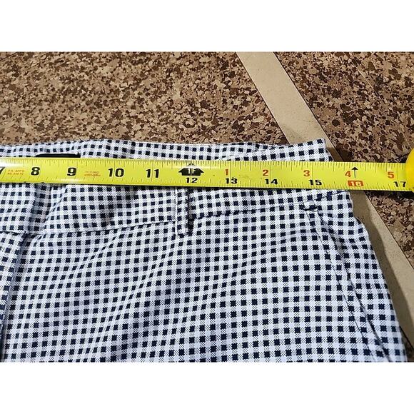 Jones New York Grace Ankle Dress Pants Womens 8 Gingham Check Plaid Black White - Picture 3 of 9